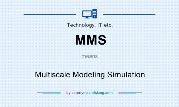 What does MMS mean? It stands for Multiscale Modeling Simulation