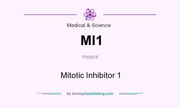 What does MI1 mean? It stands for Mitotic Inhibitor 1