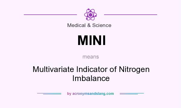 What does MINI mean? It stands for Multivariate Indicator of Nitrogen Imbalance