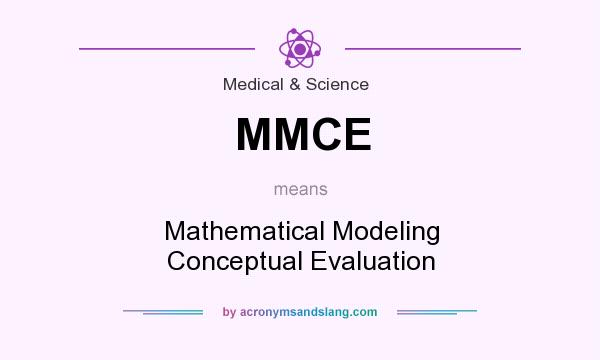 What does MMCE mean? It stands for Mathematical Modeling Conceptual Evaluation