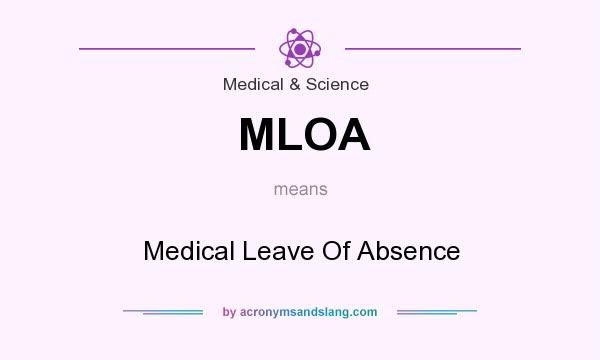 What does MLOA mean? It stands for Medical Leave Of Absence