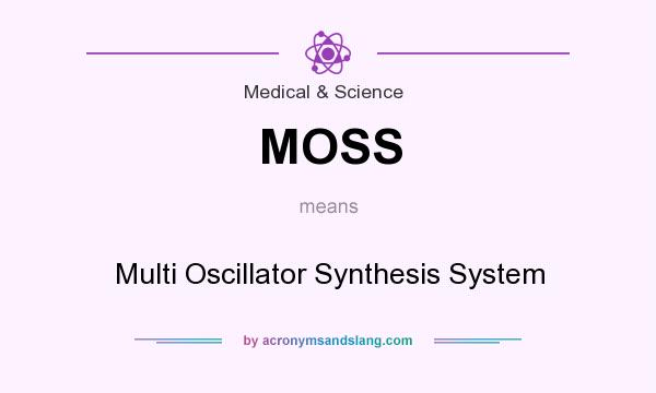 What does MOSS mean? It stands for Multi Oscillator Synthesis System