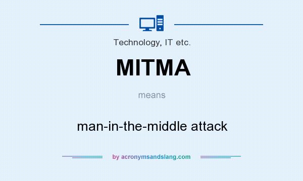 What does MITMA mean? It stands for man-in-the-middle attack