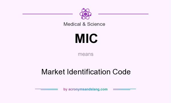 What does MIC mean? It stands for Market Identification Code