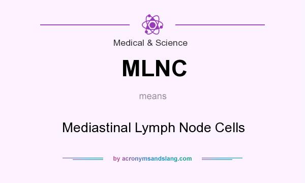 What does MLNC mean? It stands for Mediastinal Lymph Node Cells