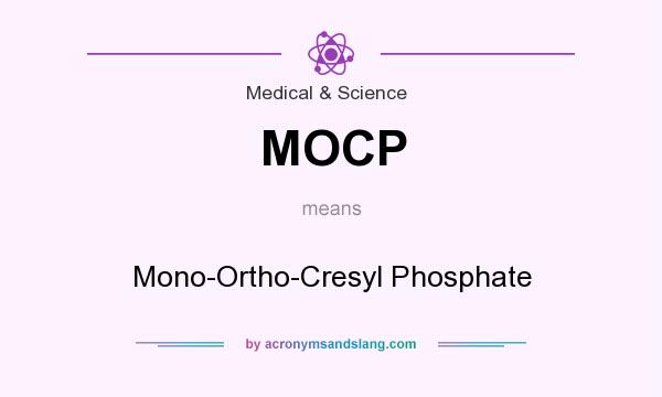 What does MOCP mean? It stands for Mono-Ortho-Cresyl Phosphate