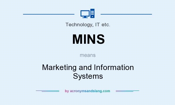 What does MINS mean? It stands for Marketing and Information Systems