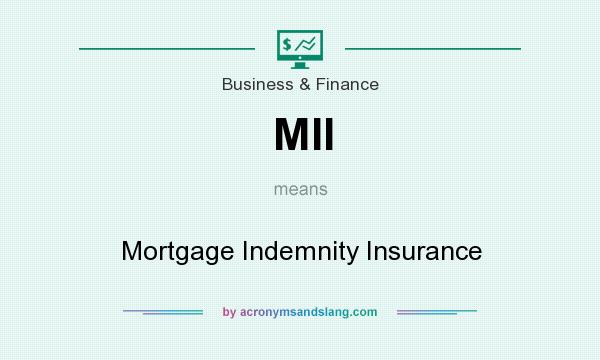What does MII mean? It stands for Mortgage Indemnity Insurance