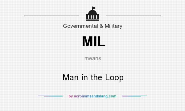 What does MIL mean? It stands for Man-in-the-Loop