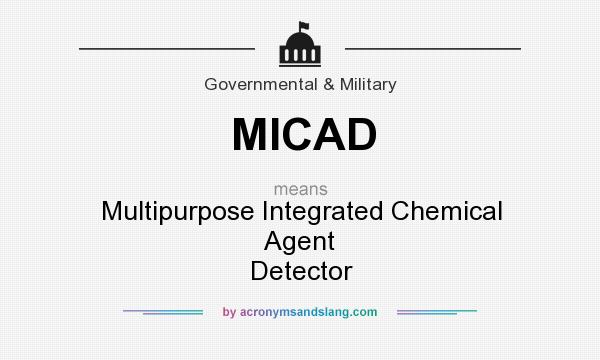 What does MICAD mean? It stands for Multipurpose Integrated Chemical Agent Detector