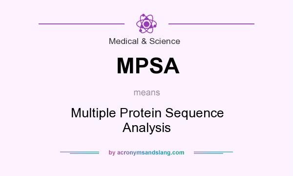 What does MPSA mean? It stands for Multiple Protein Sequence Analysis