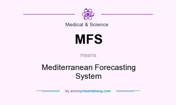 What does MFS mean? It stands for Mediterranean Forecasting System