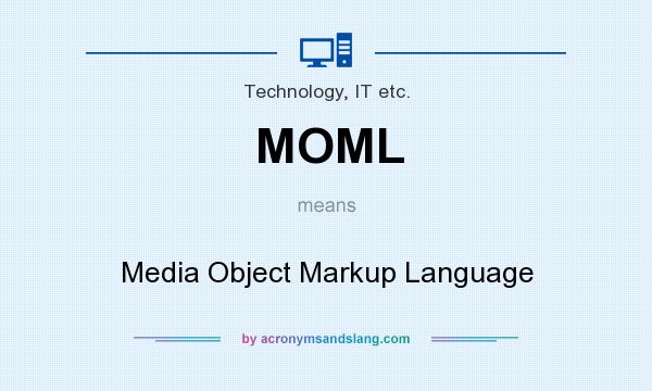 What does MOML mean? It stands for Media Object Markup Language