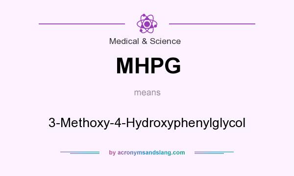 What does MHPG mean? It stands for 3-Methoxy-4-Hydroxyphenylglycol