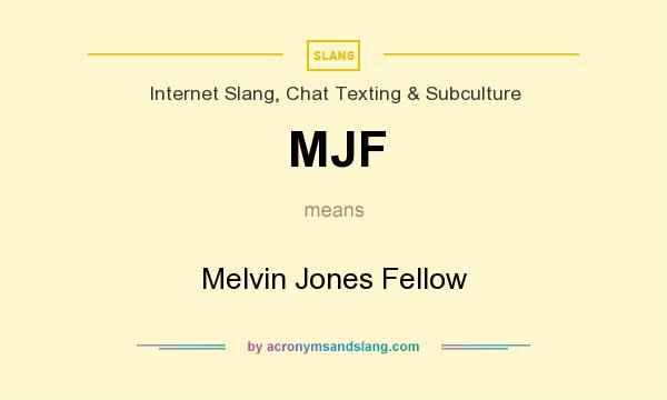 What does MJF mean? It stands for Melvin Jones Fellow