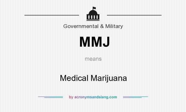 What does MMJ mean? It stands for Medical Marijuana