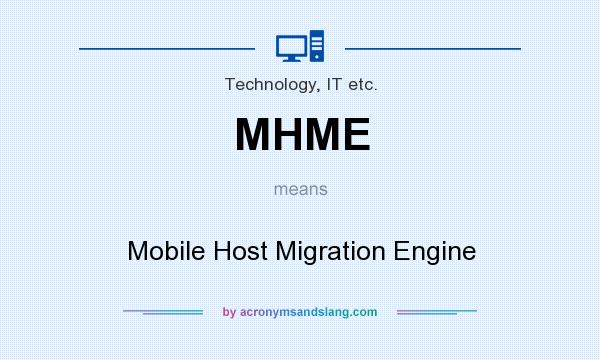 What does MHME mean? It stands for Mobile Host Migration Engine