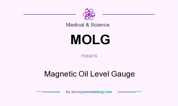 What does MOLG mean? It stands for Magnetic Oil Level Gauge