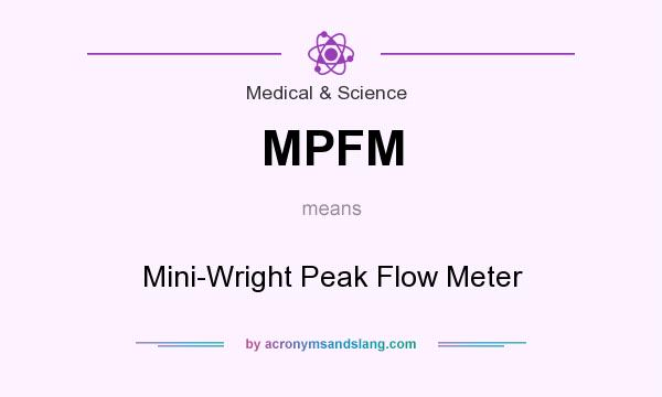 What does MPFM mean? It stands for Mini-Wright Peak Flow Meter