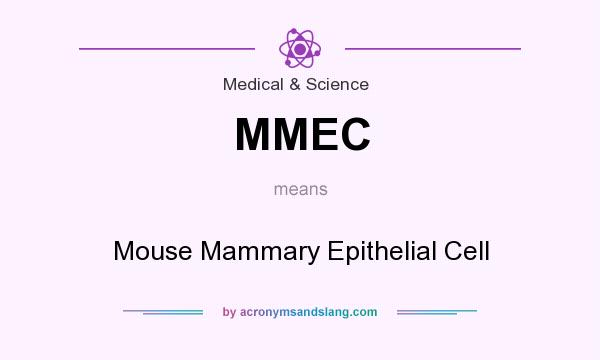 What does MMEC mean? It stands for Mouse Mammary Epithelial Cell