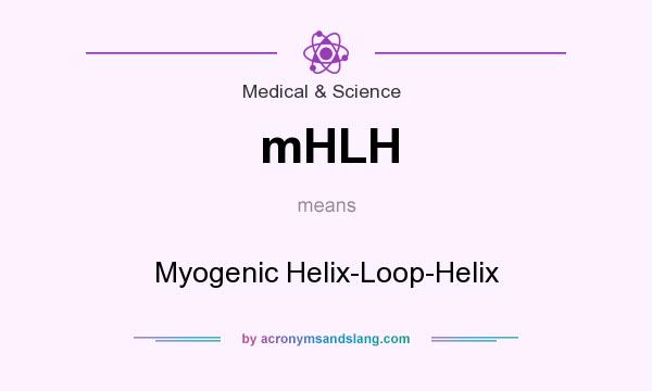 What does mHLH mean? It stands for Myogenic Helix-Loop-Helix