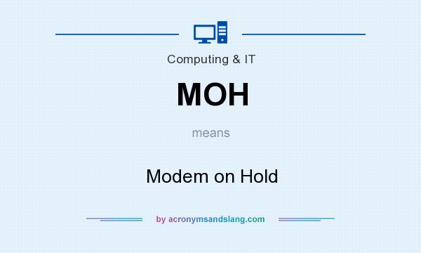 What does MOH mean? It stands for Modem on Hold
