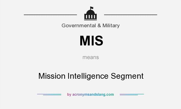 What does MIS mean? It stands for Mission Intelligence Segment