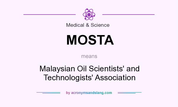 What does MOSTA mean? It stands for Malaysian Oil Scientists` and Technologists` Association