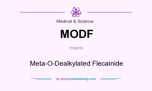 What does MODF mean? It stands for Meta-O-Dealkylated Flecainide