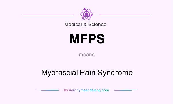 What does MFPS mean? It stands for Myofascial Pain Syndrome