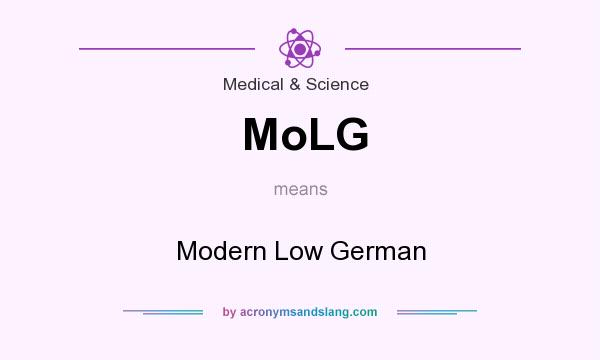 What does MoLG mean? It stands for Modern Low German