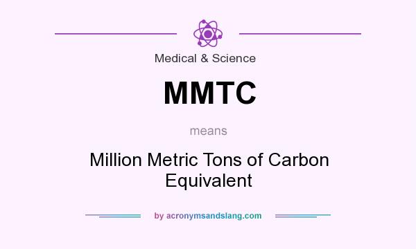 What does MMTC mean? It stands for Million Metric Tons of Carbon Equivalent