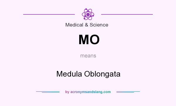 What does MO mean? It stands for Medula Oblongata
