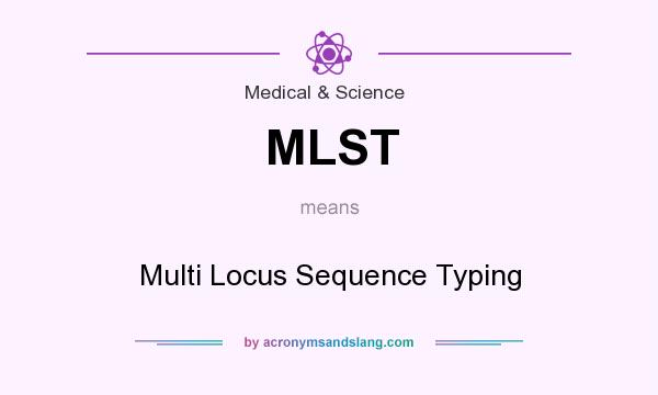 What does MLST mean? It stands for Multi Locus Sequence Typing