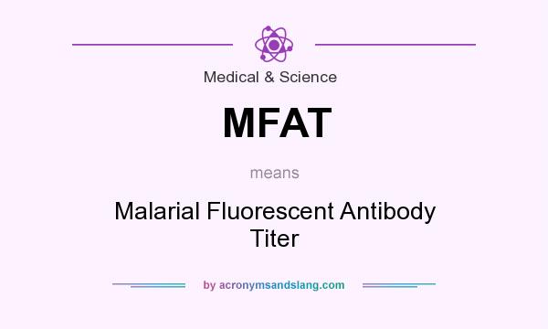 What does MFAT mean? It stands for Malarial Fluorescent Antibody Titer