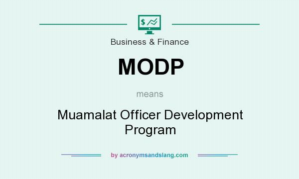 What does MODP mean? It stands for Muamalat Officer Development Program