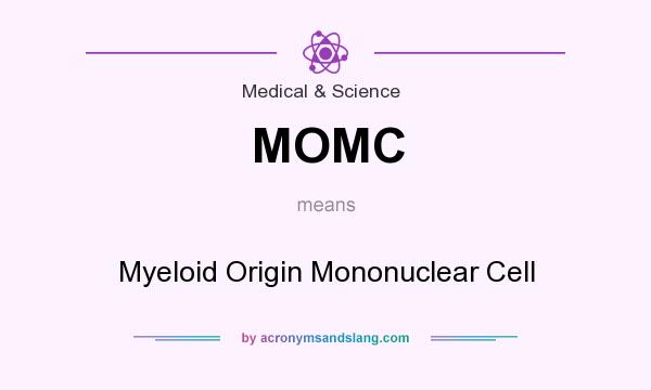 What does MOMC mean? It stands for Myeloid Origin Mononuclear Cell