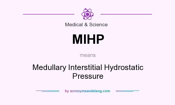 What does MIHP mean? It stands for Medullary Interstitial Hydrostatic Pressure