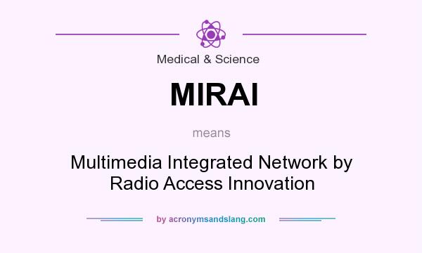 What does MIRAI mean? It stands for Multimedia Integrated Network by Radio Access Innovation