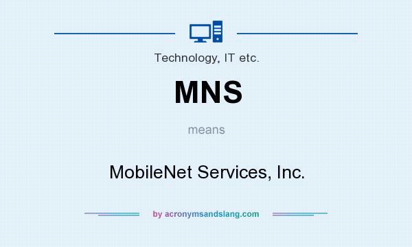 What does MNS mean? It stands for MobileNet Services, Inc.