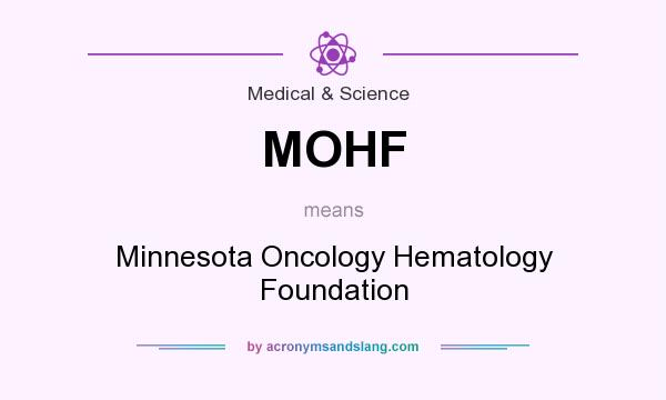 What does MOHF mean? It stands for Minnesota Oncology Hematology Foundation