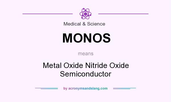 What does MONOS mean? It stands for Metal Oxide Nitride Oxide Semiconductor
