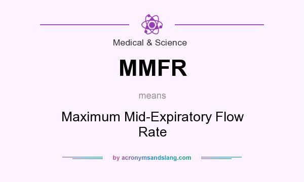 What does MMFR mean? It stands for Maximum Mid-Expiratory Flow Rate
