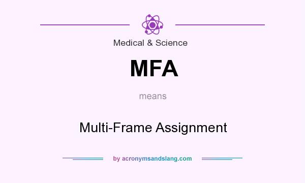 What does MFA mean? It stands for Multi-Frame Assignment