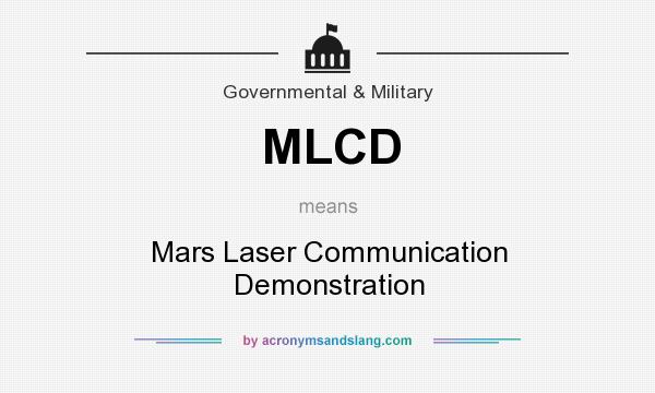 What does MLCD mean? It stands for Mars Laser Communication Demonstration