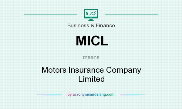 What does MICL mean? It stands for Motors Insurance Company Limited