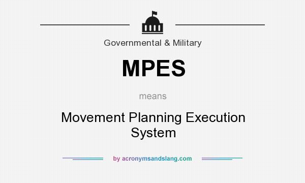 What does MPES mean? It stands for Movement Planning Execution System