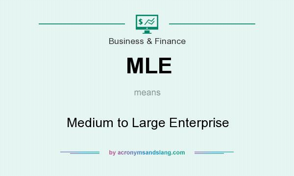 What does MLE mean? It stands for Medium to Large Enterprise