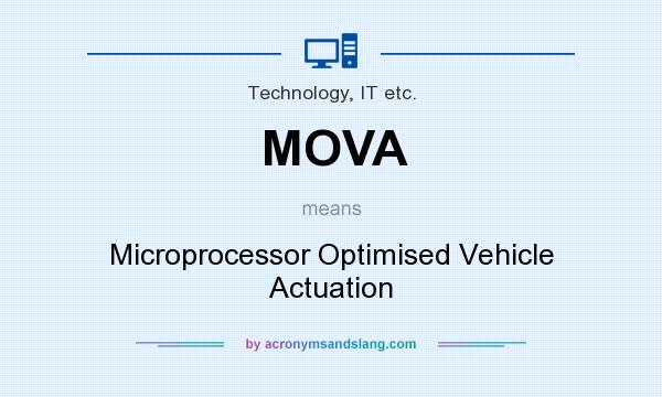 What does MOVA mean? It stands for Microprocessor Optimised Vehicle Actuation