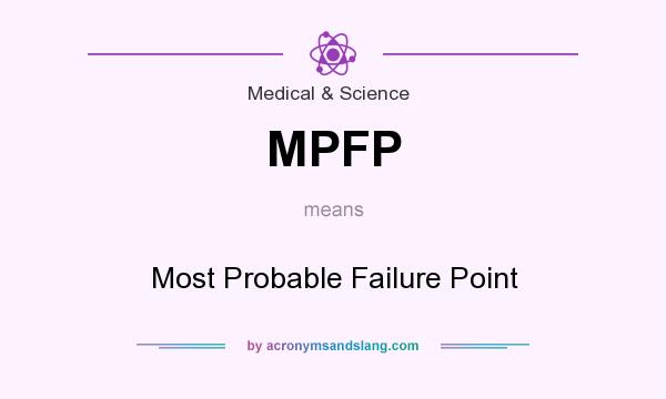 What does MPFP mean? It stands for Most Probable Failure Point